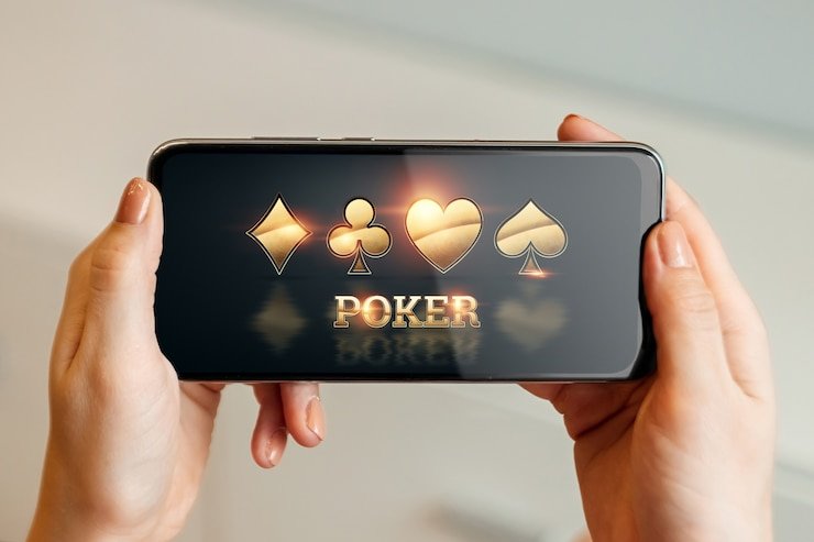 Poker Indonesia betting round in progress on dtoto mobile app